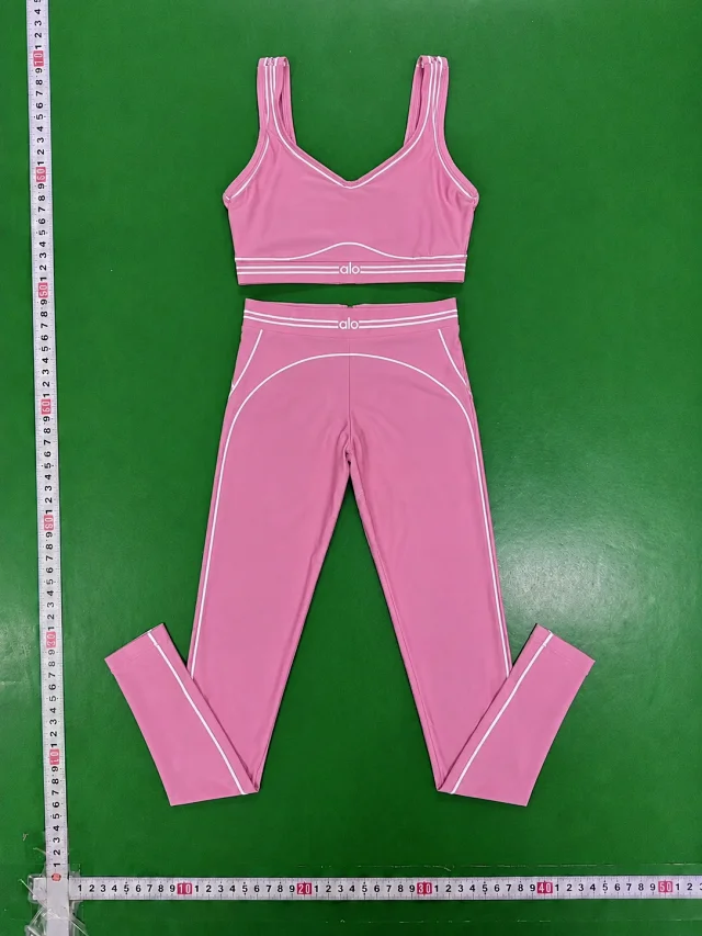 Alo Matching Sets Contrast-Trim Crop Top and Wrap-Style Skirt Set product detail image 5