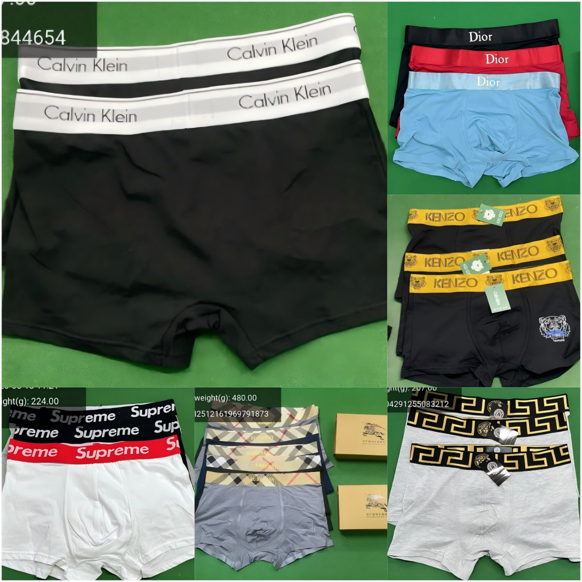 XW07- Various Brand Underwear Collection ws+8615259350897
