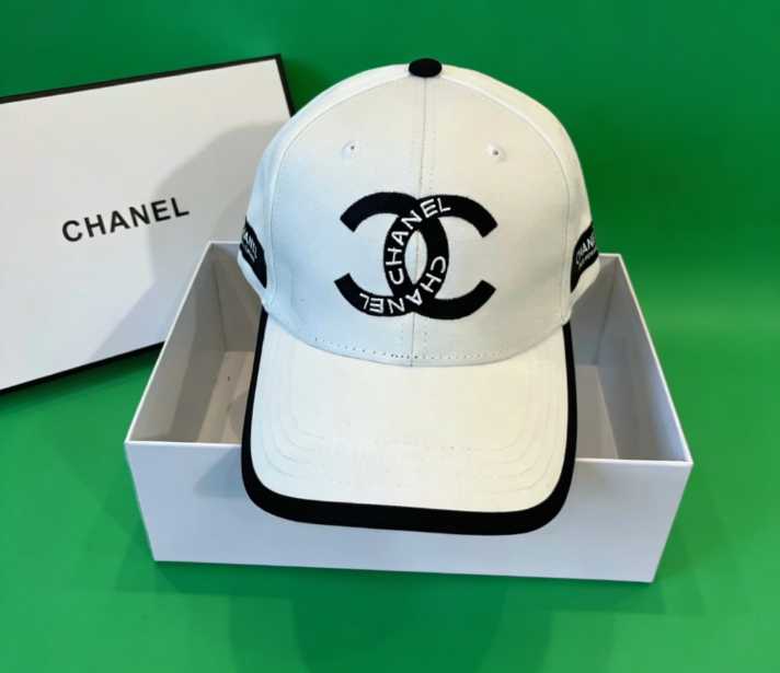 Chanel Hats Logo-Embroidered Baseball Caps and Bow Straw image 2