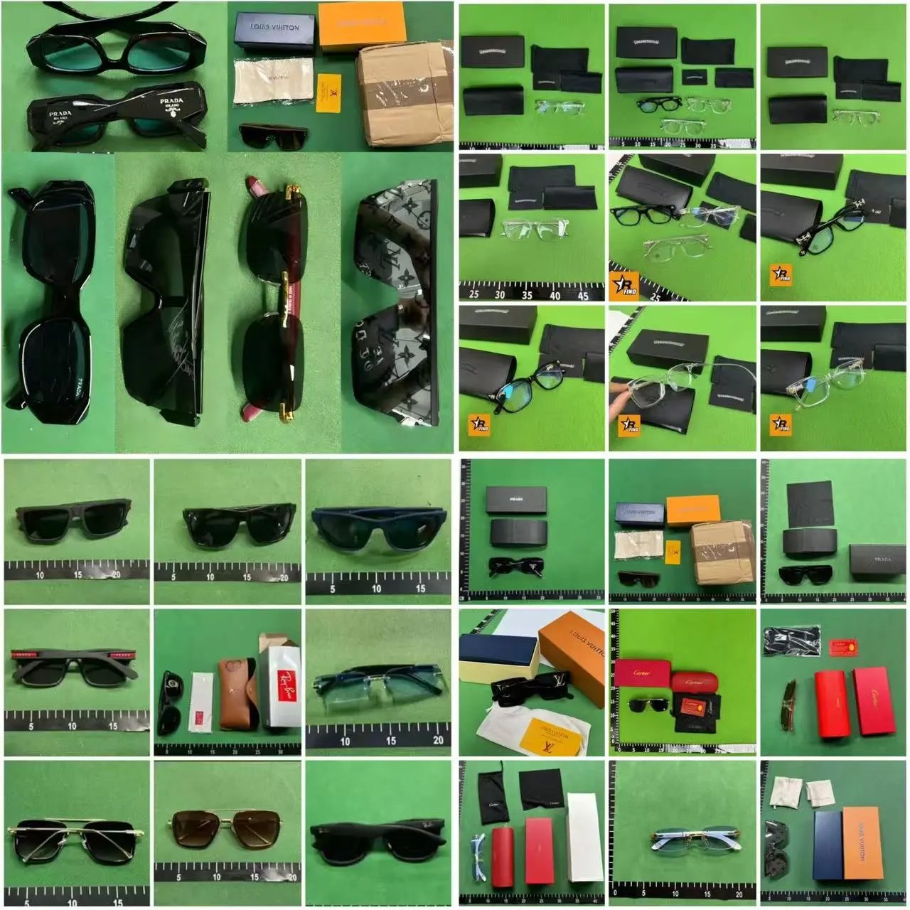 Glasses and sunglasses collection