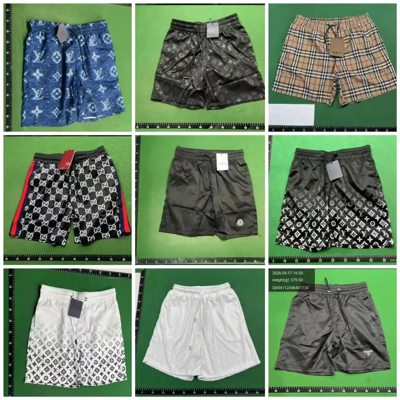 Casual pants beach pants printed letters quick dry sports