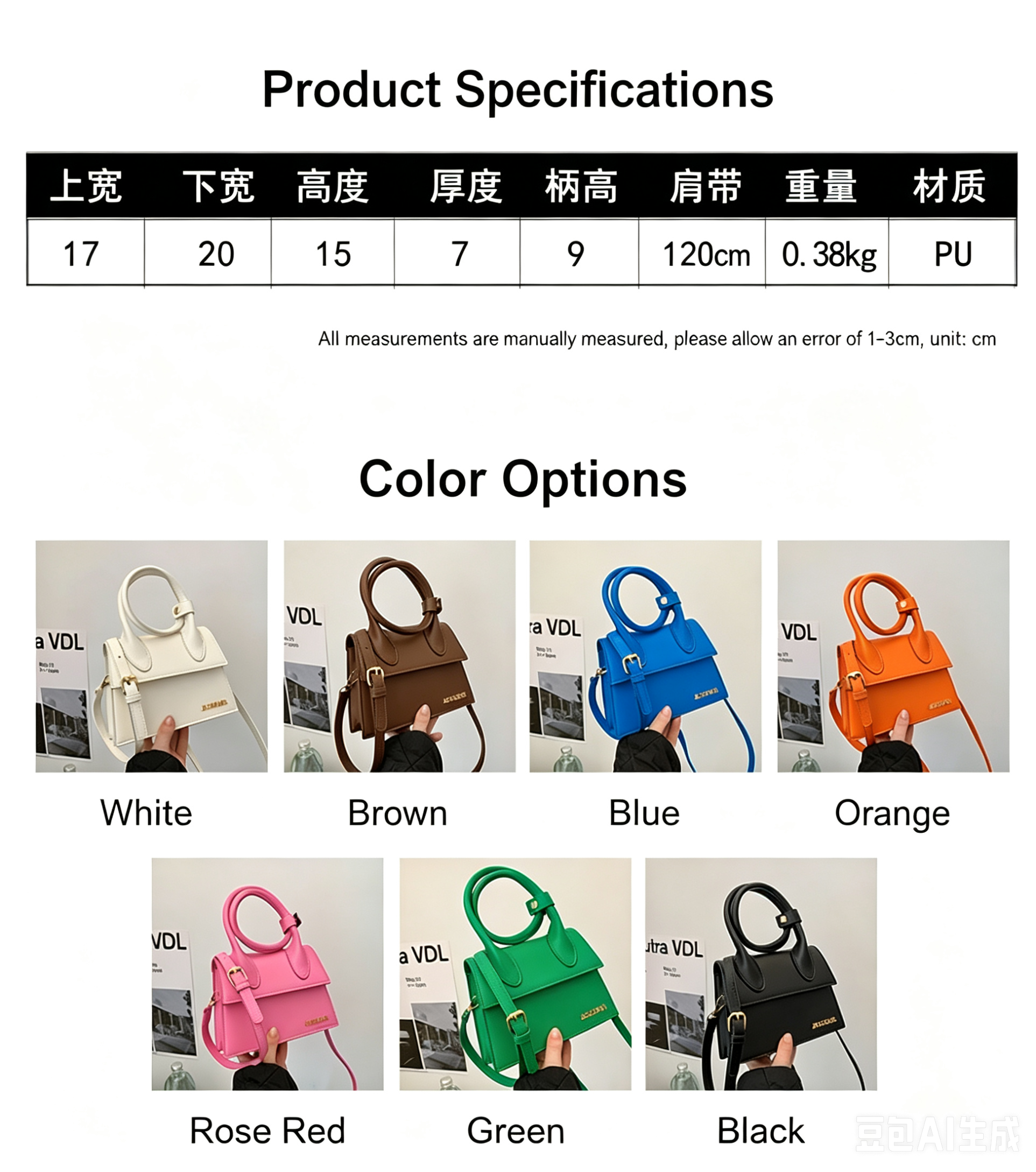 Versatile one-shoulder textured letter crossbody bag for women WS+852 65506539