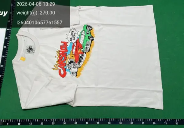 Gallery Dept Cars Show Graphic Print White T-Shirt - 1