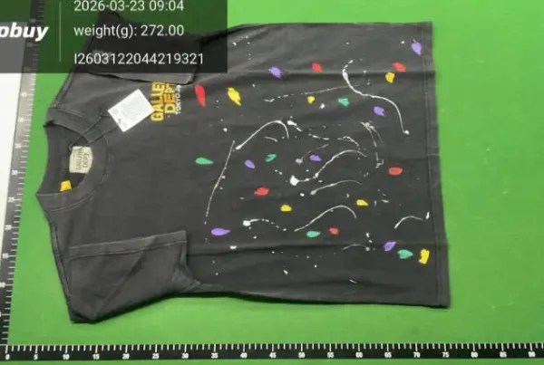 Gallery Dept Paint Splatter Black T-Shirt - 1