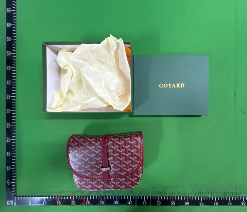Goyard Wallets & Card Holders Monogram Holder — 24 messenger bag dark red