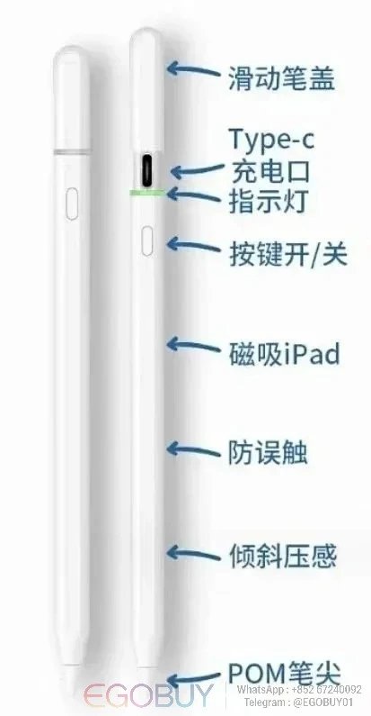 Unbranded Headphones Over-Ear with Smart Case — ipad pencil(white)