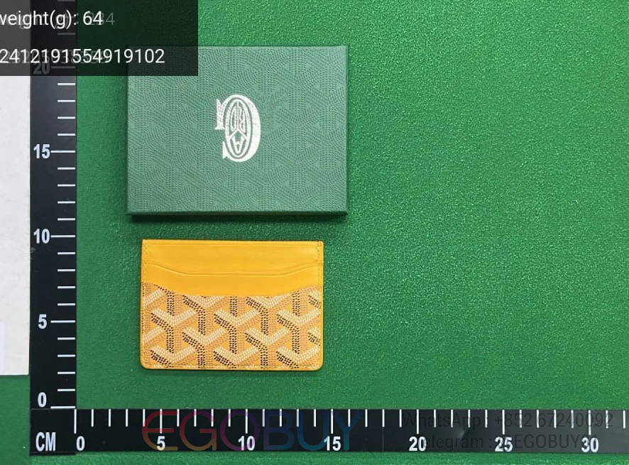 Goyard Wallets & Card Holders Monogram Holder — 09 Clip Yellow