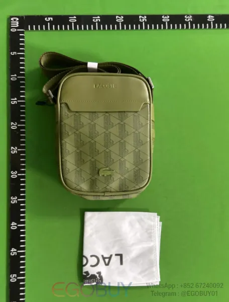 Lacoste Small Crossbody Bag Olive Green - 1