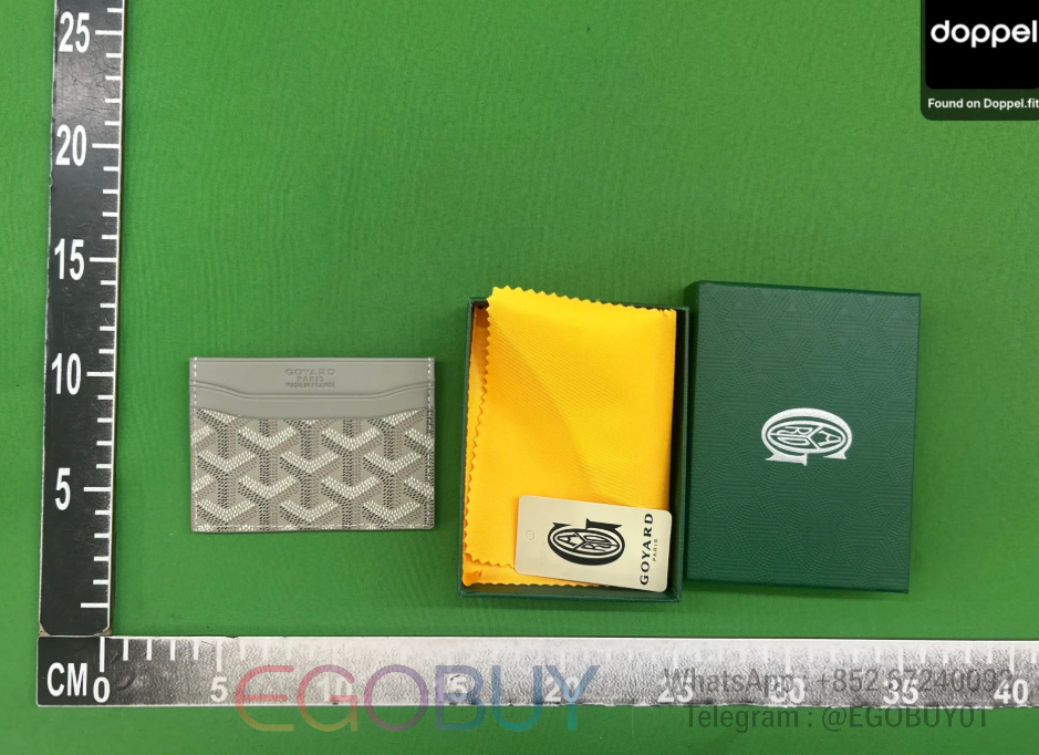 Goyard Wallets & Card Holders Monogram Holder — 15 clip light gray