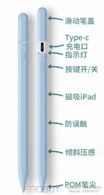 Unbranded Headphones Over-Ear with Smart Case — ipad pencil(blue)