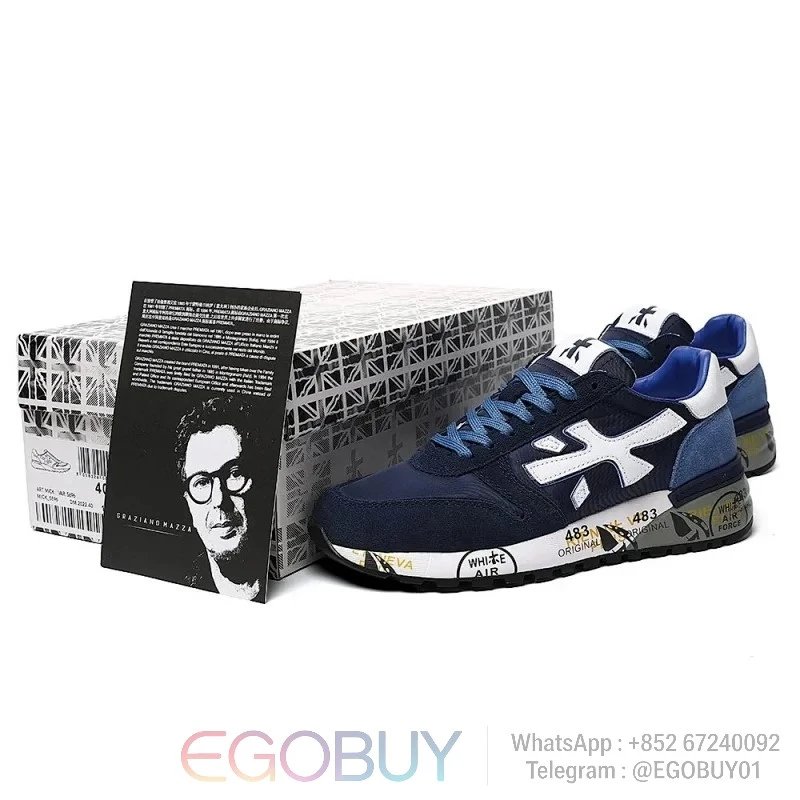 Premiata Mick Low Navy Blue 5896