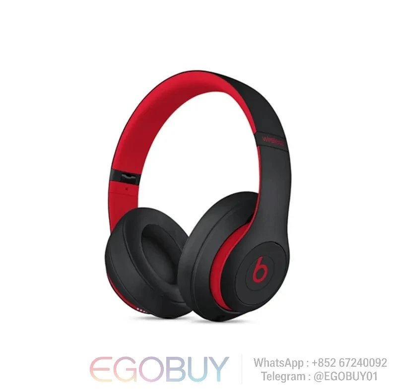 Unbranded Headphones Over-Ear with Smart Case — Beats Studio (black and red)