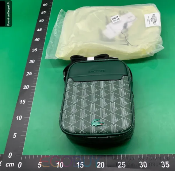 Lacoste L.12.12 Graphic Green Crossbody Bag - 1