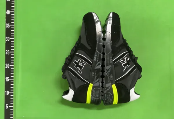 Premiata X-433 Black and Beige Suede Sneakers - 5