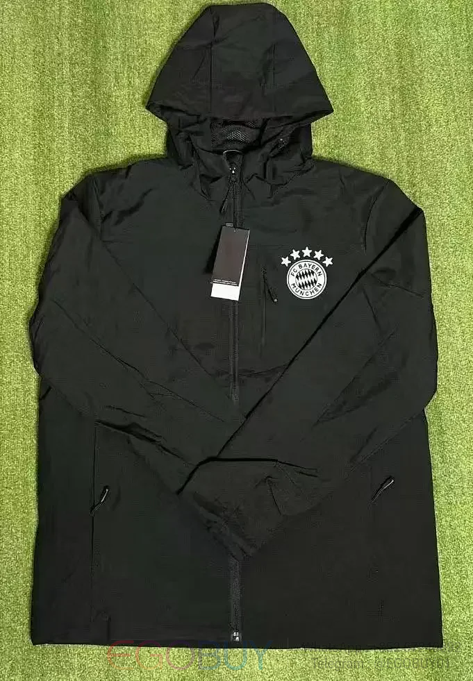 Bayern Black Windbreaker (Lightweight)