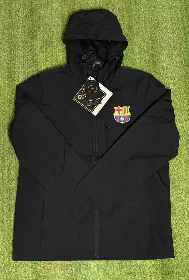 Barcelona Black Windbreaker (Lightweight)