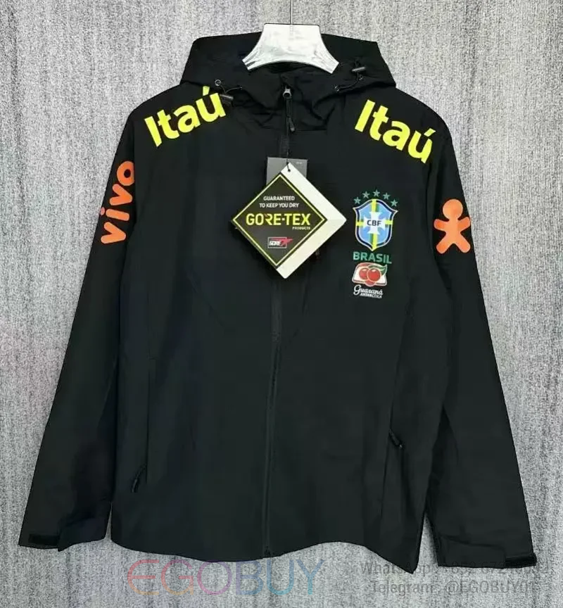 Brazil - Black Windbreaker (Lightweight)