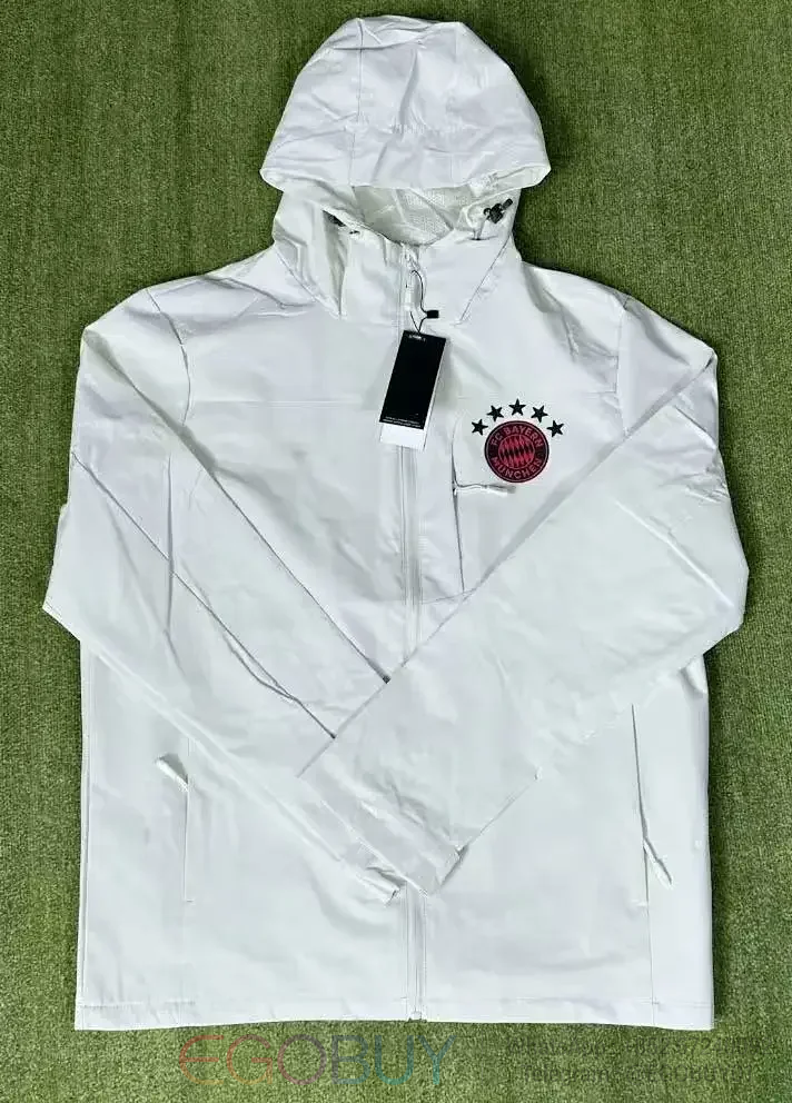 Bayern White Windbreaker (Lightweight)