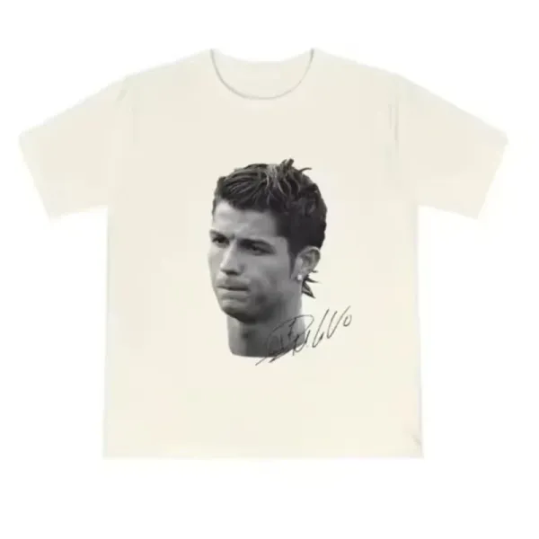 CBF Neymar Portrait Beige Oversized T-Shirt - 13