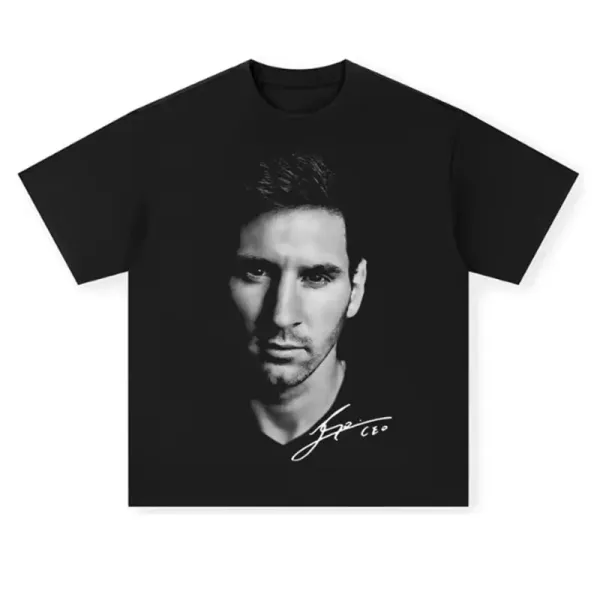 CBF Neymar Portrait Beige Oversized T-Shirt - 7