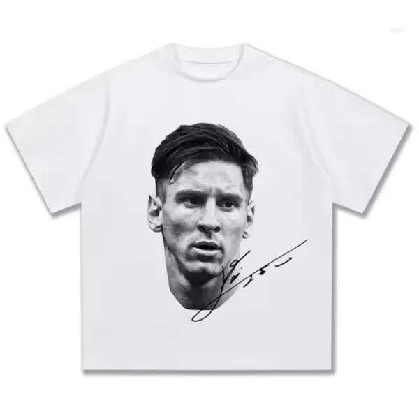 CBF Neymar Portrait Beige Oversized T-Shirt - 10