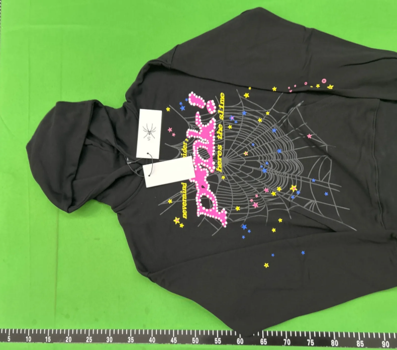 Same style foam letter couple hoodie Pink sweatshirt