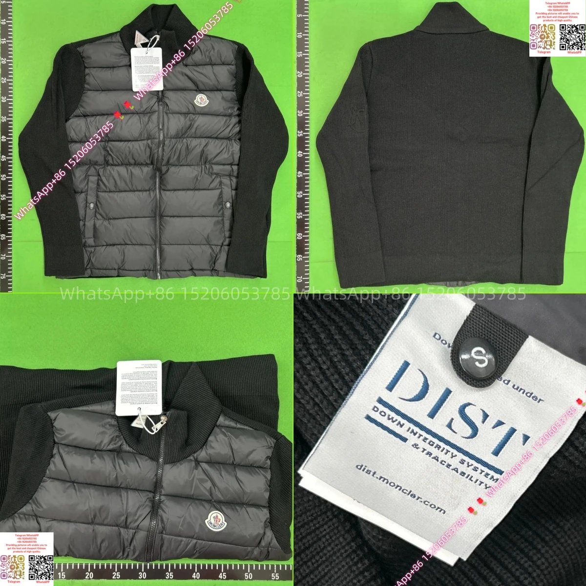 Moncler Knit Cardigan Chest Badge-Black
