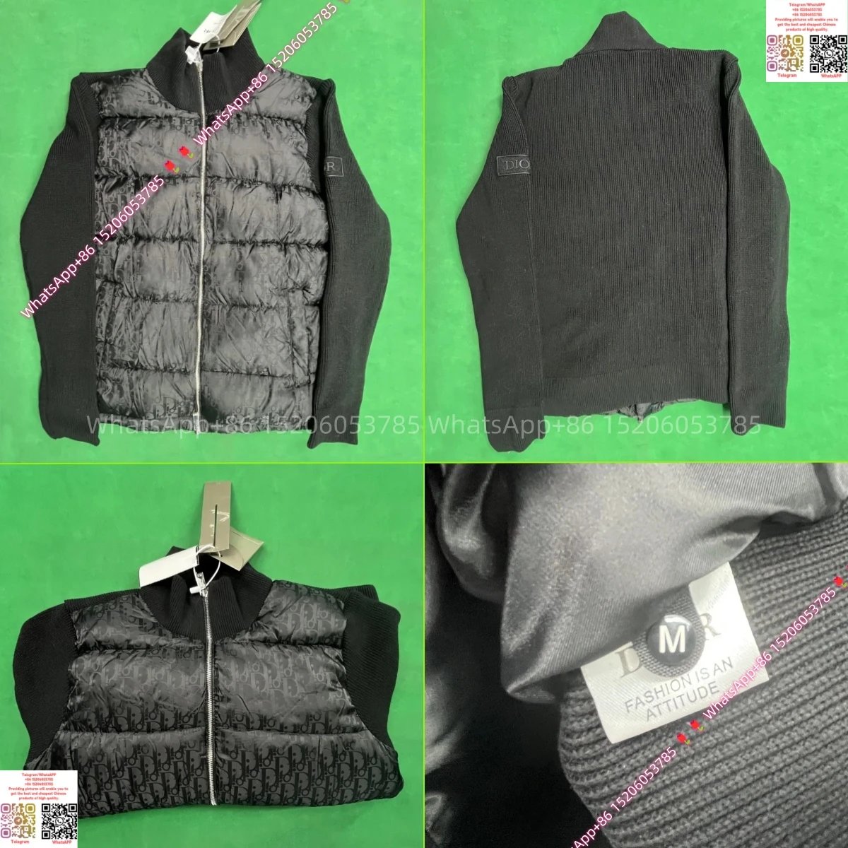 Dior Knit Cardigan-Black