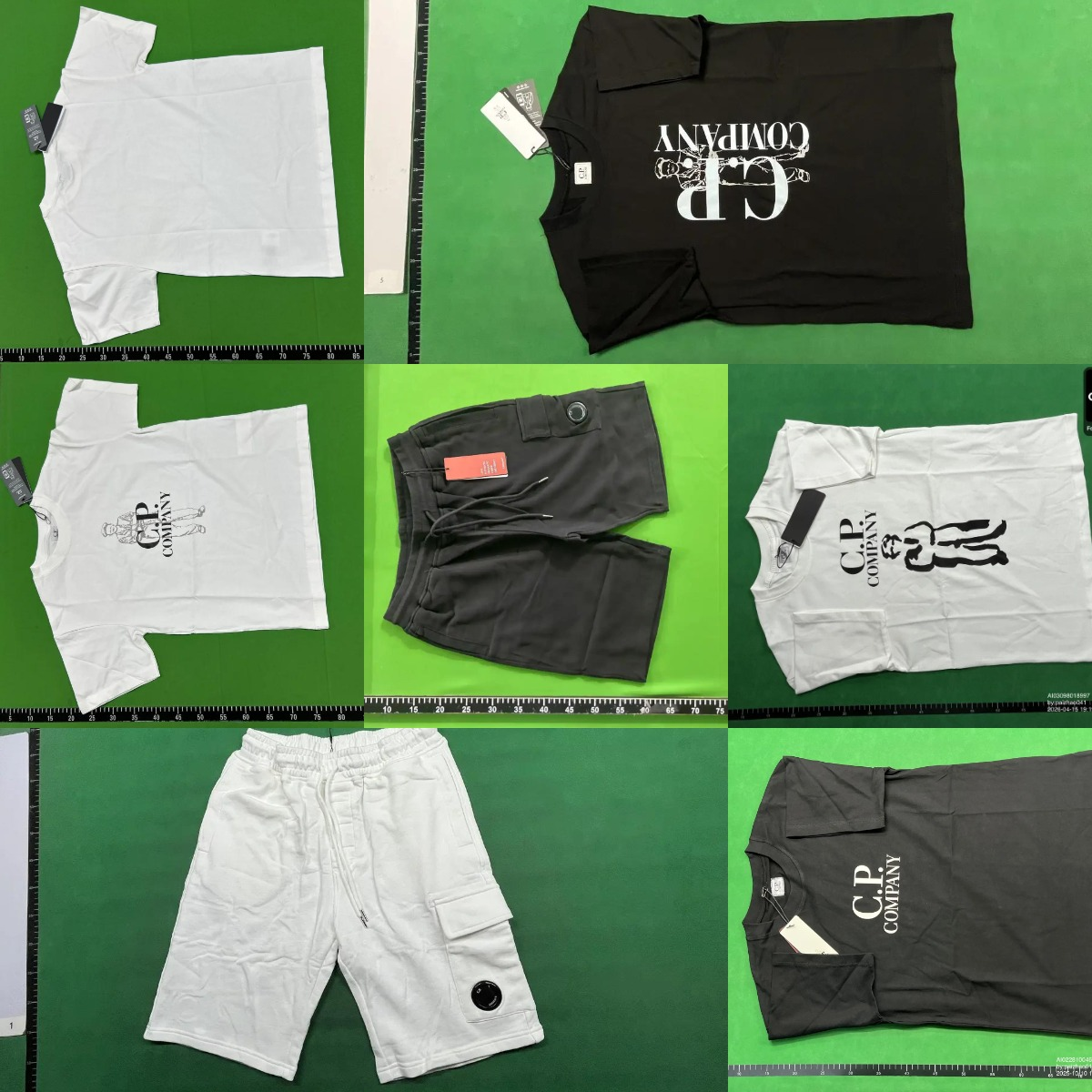 Casual lens short sleeve shorts set
