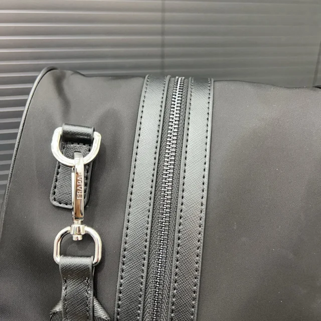 Prada Travel Bags Nylon duffle bag with shoulder strap product detail image 5
