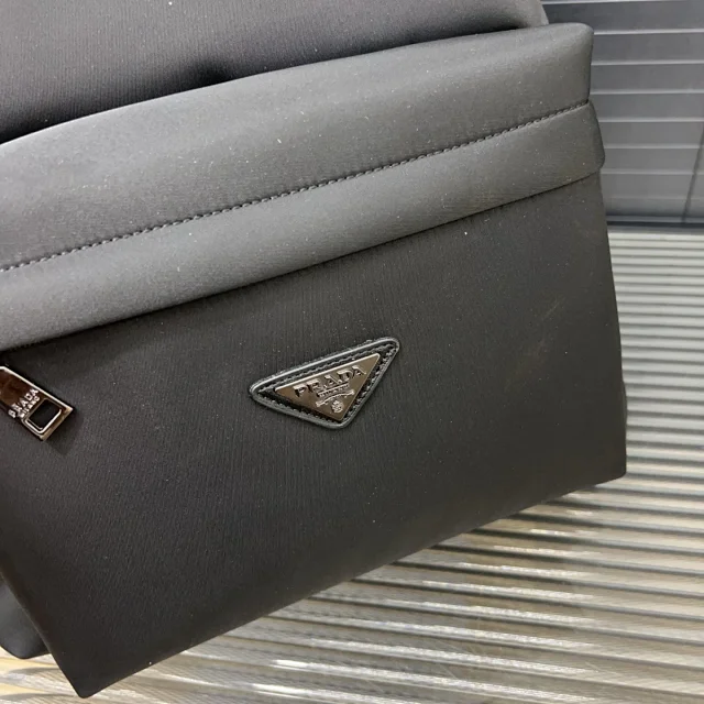 Prada Travel Bags Nylon duffle bag with shoulder strap product detail image 8