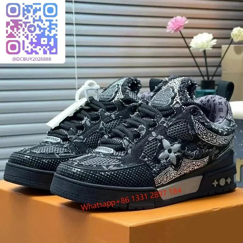 L * V Skate Black Water Diamond