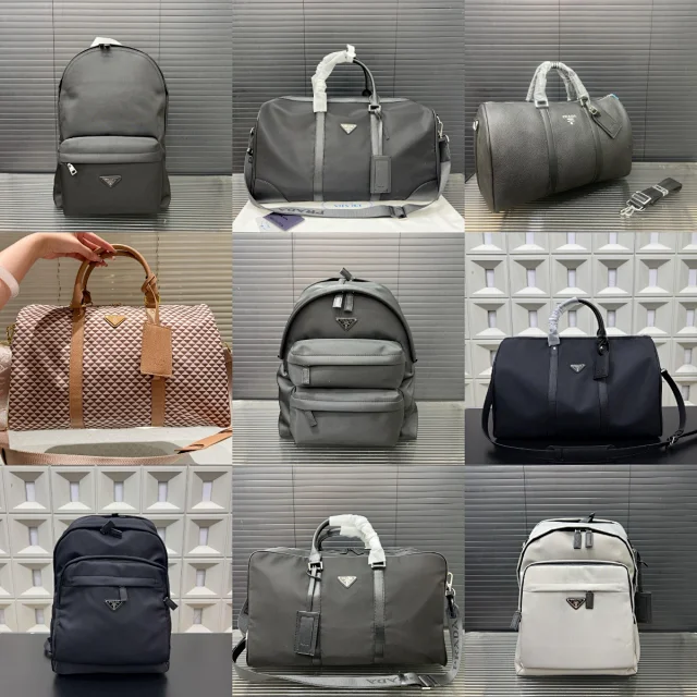Prada Travel Bags Nylon duffle bag with shoulder strap product detail image 1