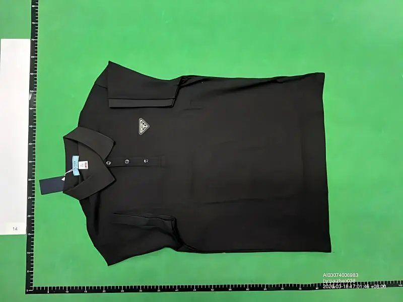 Prada Logo-Strip Polo White Polo Shirt - 6