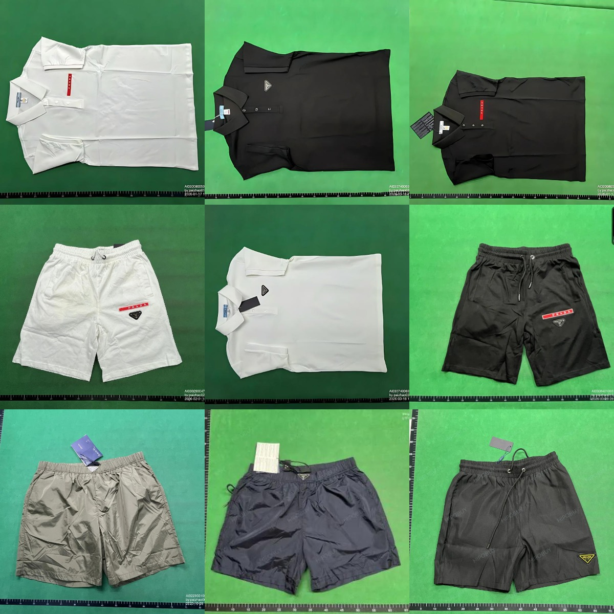 Prada Logo-Strip Polo White Polo Shirt - 2