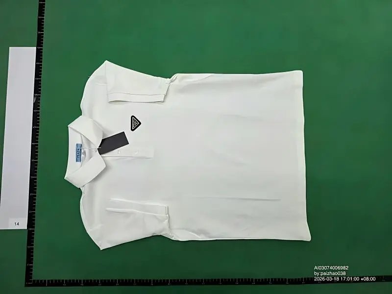Prada Logo-Strip Polo White Polo Shirt - 7