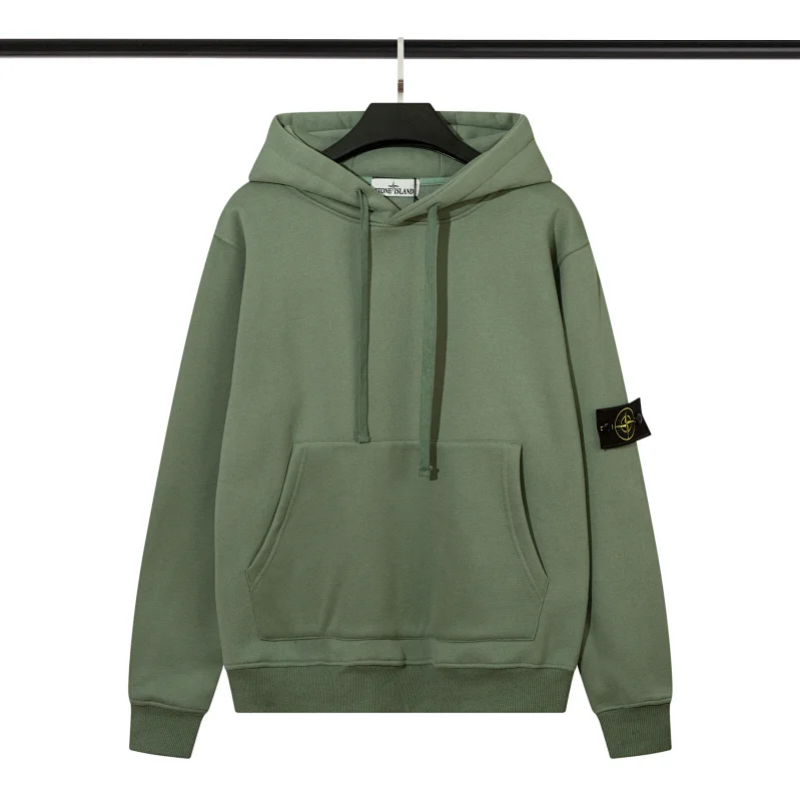 DX30 Solid Color Hoodie with Sleeve Logo