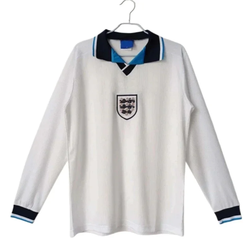 Camiseta de fútbol Inglaterra 1996 Manga Larga Versión Retro