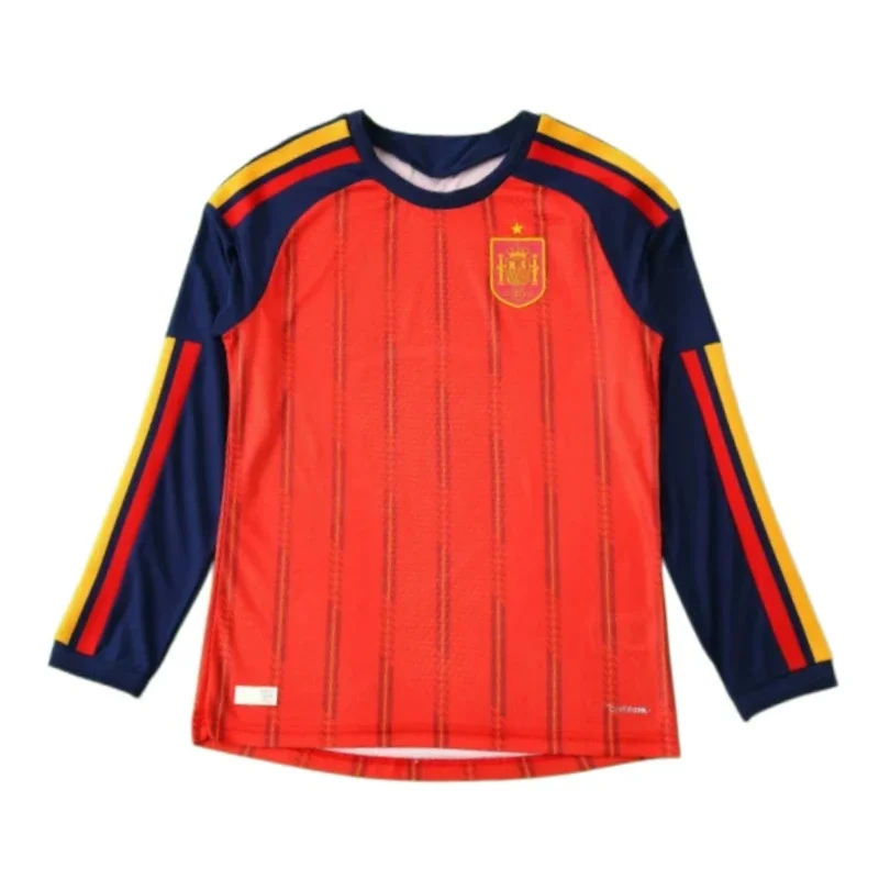 Camiseta de fútbol España Copa Mundial 2026 versión jugador manga larga