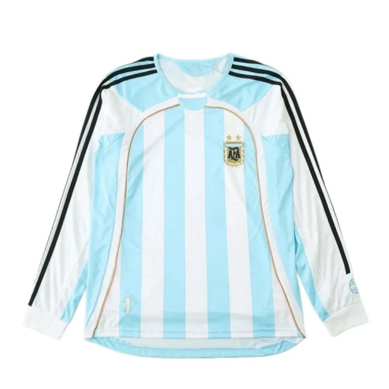 2006 season Argentina home Long sleeved retro Fan version