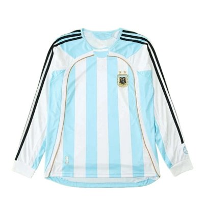 2006 season Argentina home Long sleeved retro Fan version