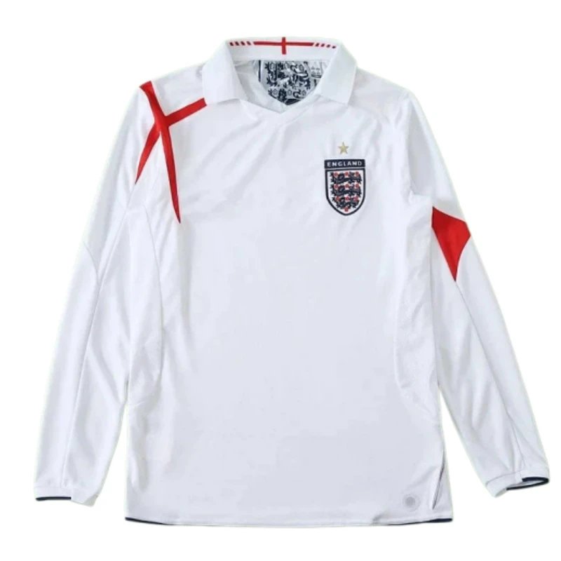 2006 season England home retro Long sleeved Fan version