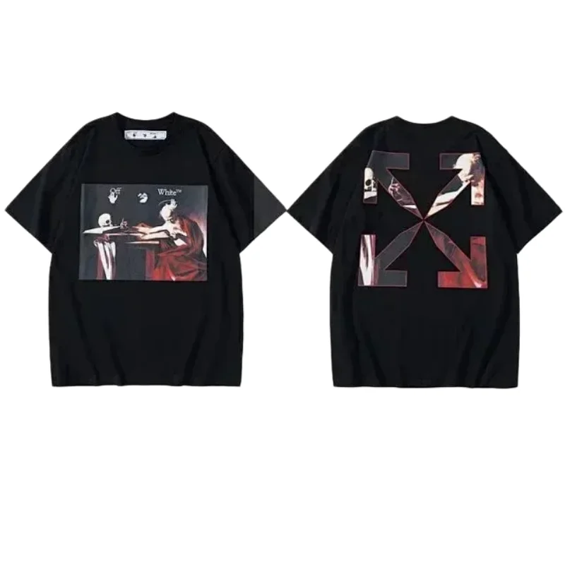 Off-White Camiseta Edición Múltiples Colores Premium