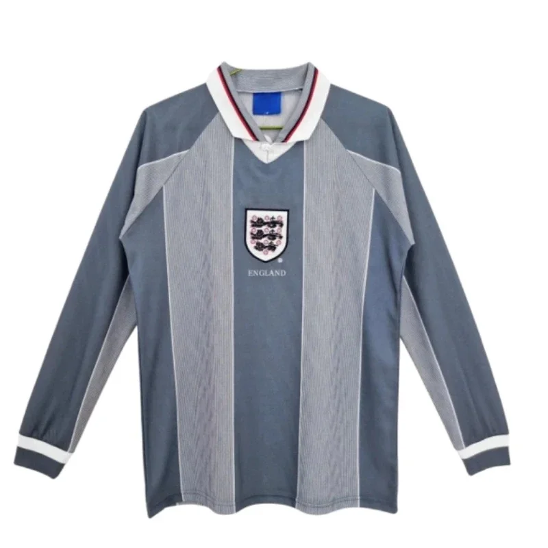 Jersey Retro Inglaterra 1996 Away Manga Larga Versión Fan