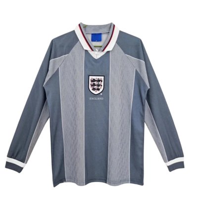 1996 England away Long sleeved retro Fan version