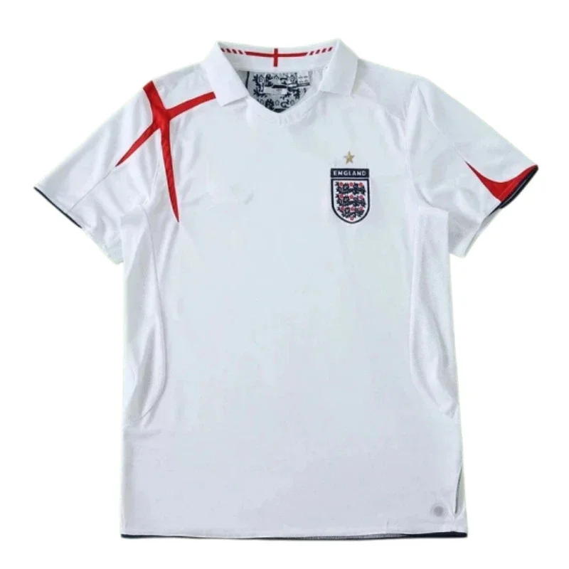 Camiseta de fútbol retro Inglaterra 2006 versión de aficionado