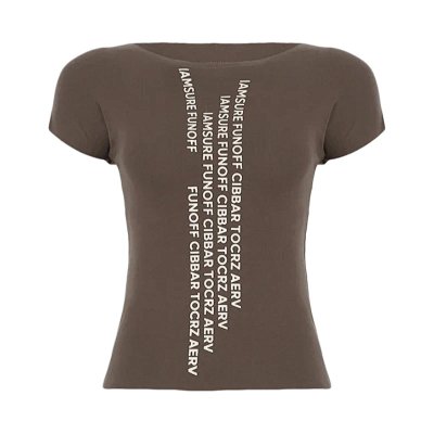 Tight round neck in English T-Shirt