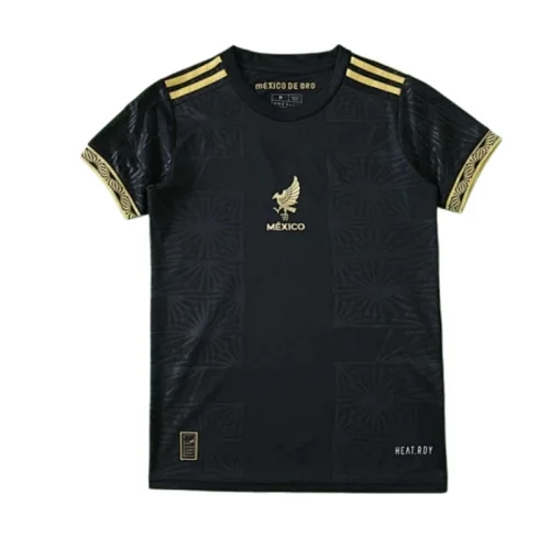 2526 Season Mexico Black Gold Concept Camiseta Mujer