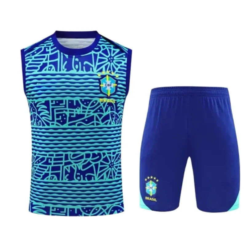 Conjunto de Entrenamiento Brasil 2024-2025 Chaleco Versión Fan