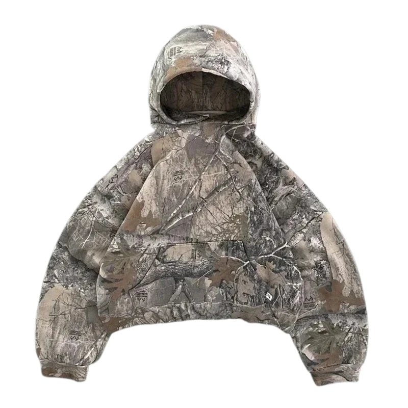 Forest Patern Oversized Hoodie